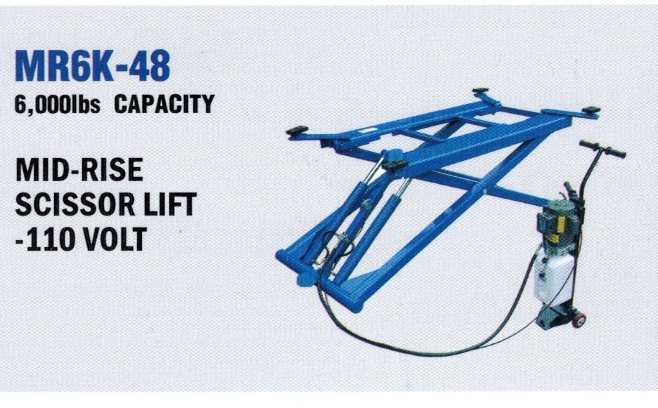 MR6K-48 Mid-Rise Scissors Lift With 6000 lbs. Capacity