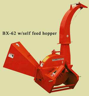 Three Point Hitch Wood Chipper With Self-Feed Hopper