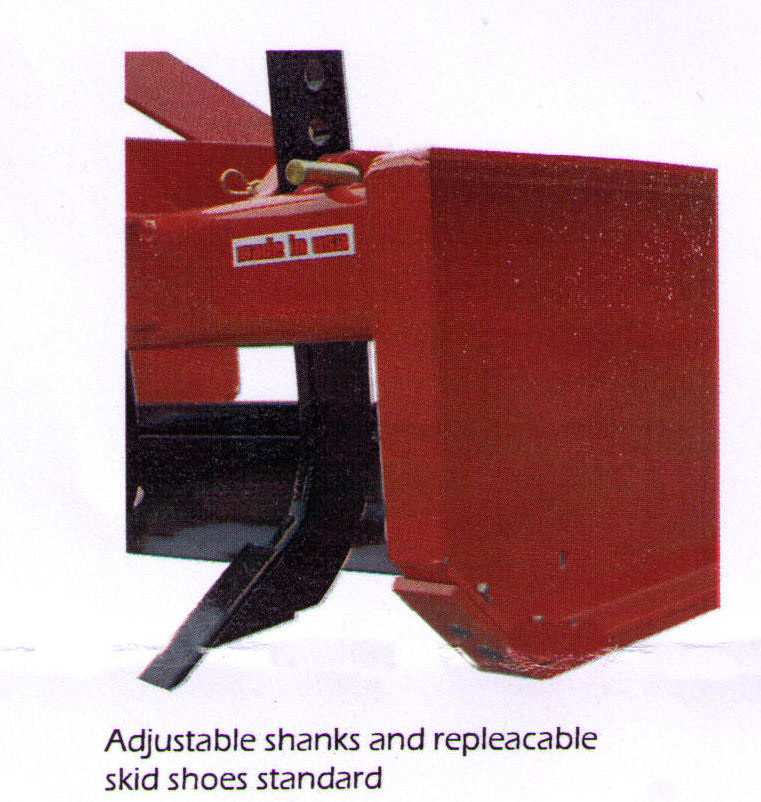 Adjustable shanks and replaceable skid shoes standard