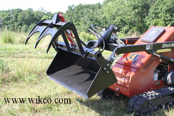 Add-A-Grapple For Mini-Skid Steer Loaders