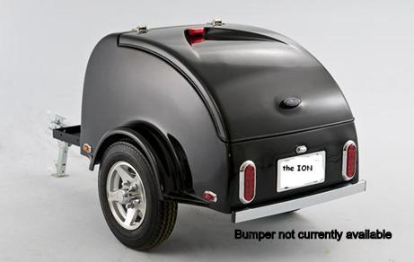 ION Cargo Trailer With 22.3 Cubic Foot Capacity Shown With Optional Cooler Rack On Front Of Tongue, And Optional Wheels