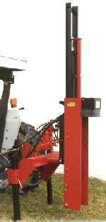Post Driver Center Mounted On Tractor