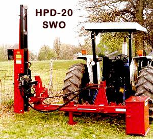 Post Driver Tractor Offset Mounted Model