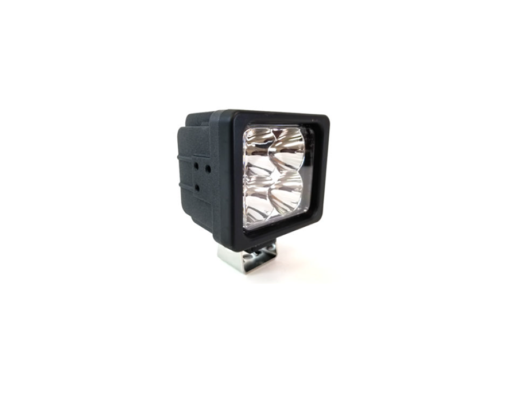 4024 GXL LED Black Spotlight With Permanent Mount, No Remote, 12V-32V, 70 Watt