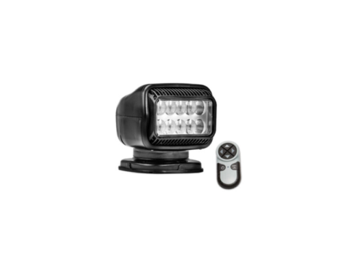2051 4GT LED Black Spotlight, Permanent Mount, Wireless Remote