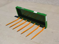Manure And Silage Fork Without Grapple, Connects To JD 200/300 And JD400/500 Series Loaders