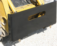 Heavy-Duty Weld-On Plate For Attachments, Connects To Skid Loaders