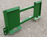 Plate Attaches To Skid Steer Loaders And Front Side Connects To John Deere 400 Series Attachments