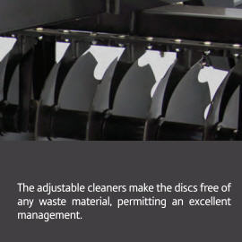 Optional Adjustable Disc Cleaners Available