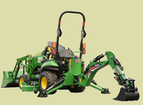 GE-605 Compact backhoe for tractors from 18 to 28 hp