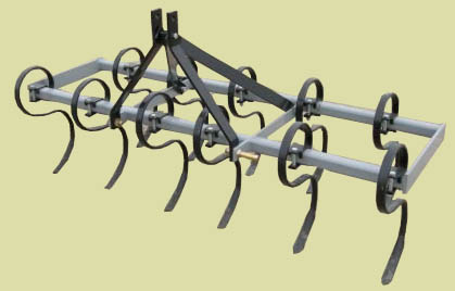 Three Point Hitch Mounted Spring Tine Cultivator
