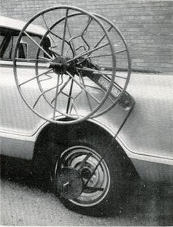 Pickup Mounted Wheel Driven Wire Winder