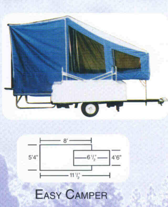 Easy Camper - Shown Folded For Transport And Opened For Use