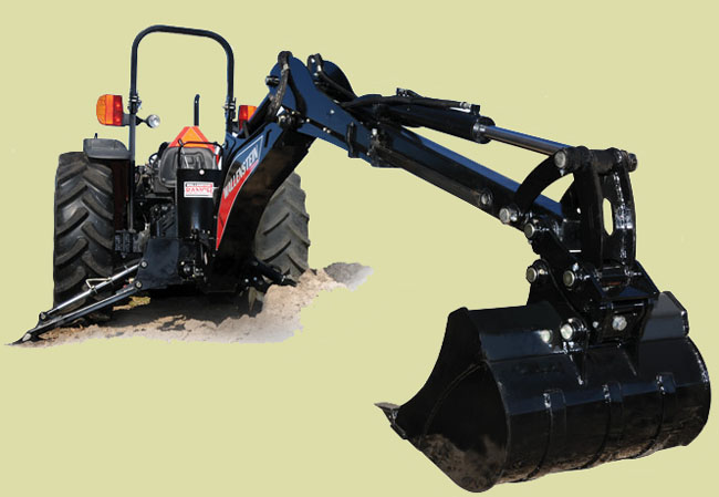 GX920XT Extended Reach Backhoe Model, 11 ft. 4 inches extended reach