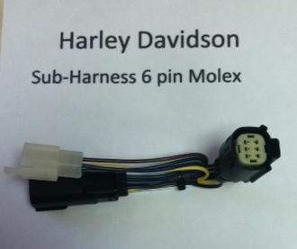 Plug-in harness 6 Pin Molex with isolator connector HD 2011-2013