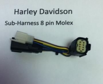 Plug-in connector Harley 2011-2013, 8 pin connector with isolator plug