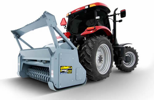 IMP Industrial Series PTO Powered Brush Mulcher, Tractor Mounted Category 2 Three Point Hitches