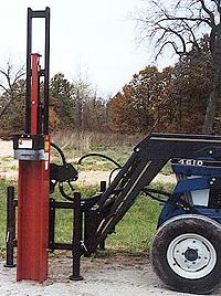 Post Driver Front Tractor Loader Mounted