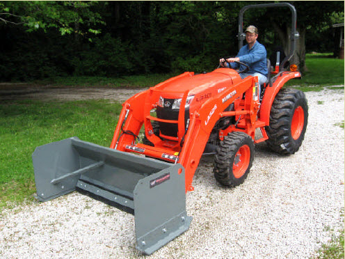 Tractor Mounted Push Plows/Box Blades For Snow Removal And Dirt Removal