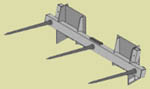 WOSSRB-330 Triple Bale Spear Assembly