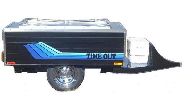 Timeout Deluxe Motorcycle Towable Tent Camper With 12 Inch Wheels