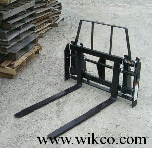 Carriage Style Pallet Forks For Mounting On Loaders On Compact Tractors  - Optional Mounting Brackets Required
