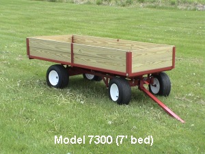 Models 6300 And 7300 (Shown) 4 Wheel Wagons, 6 Ft. And 7 Ft. Long Beds