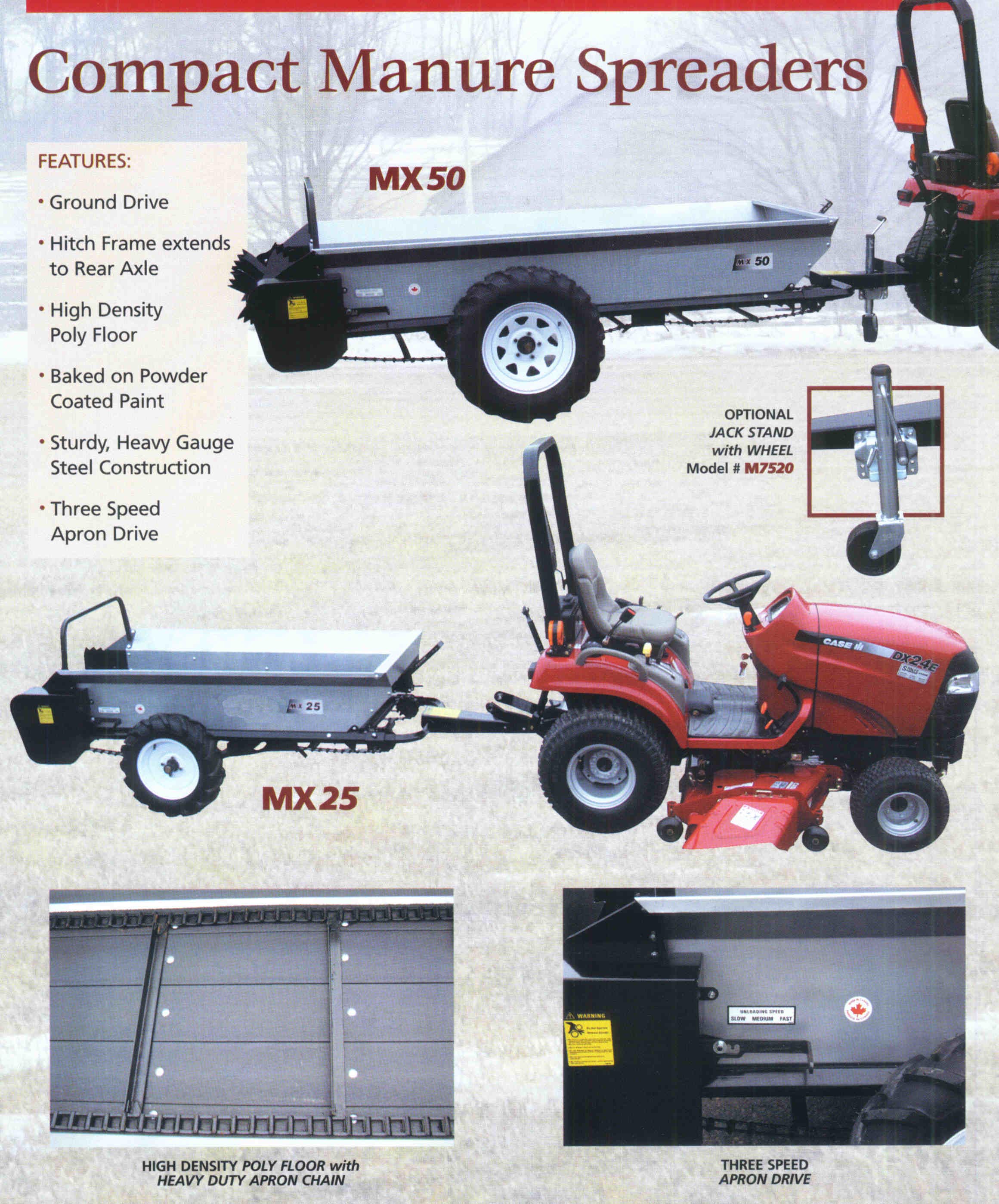 MX Series Compact Manure Spreaders