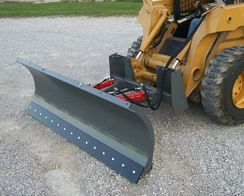 Skid Steer Quick Attach Mount Snow Blade Manual Or Hydraulic Angle Available