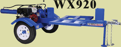 Trailer Type Horizontal Model With 4.5 Inch Cylinder And 36 Inch Long Log Capacity, 25 Ton Splitting Force Self-Contained Hydraulic System With 9 HP Honda Engine
