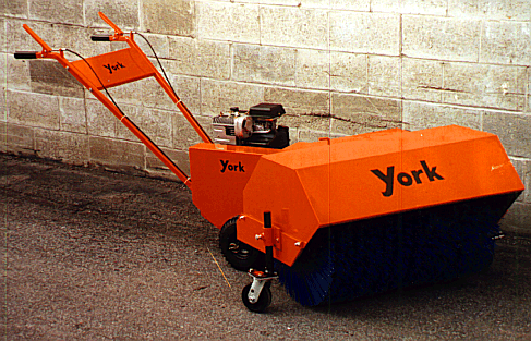 York Engine Powered Walk Behind Sweeper
