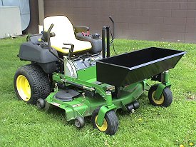 Zero Turn Mower Dump Box Attachment