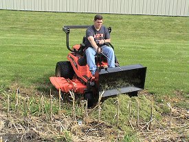 Zero Turn Mower Dump Box Attachment
