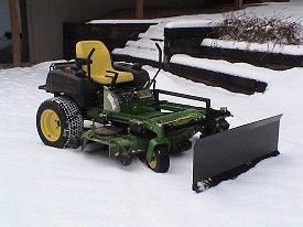 Zero Turn Mower Snow Plow Attachment