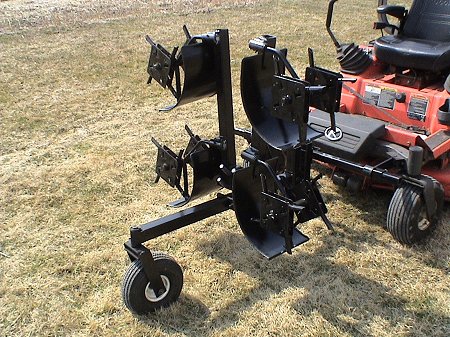 Front Mount Core Plug Aerator In Transport Position